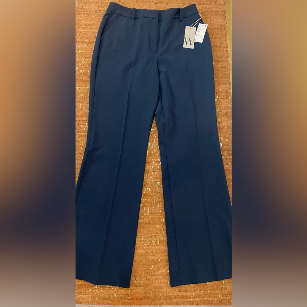 Worthington Blue Trousers Structured Classic Design